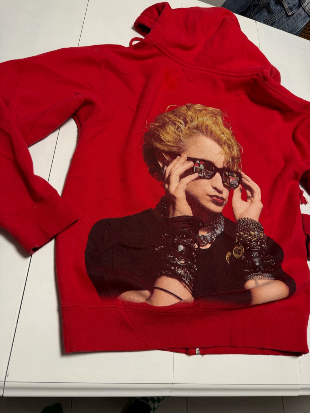 Madonna The Celebration Tour red hoodie